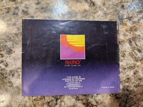 Manual de instrucciones Rygar SOLAMENTE - RYGAR - Nintendo NES - Tecmo 1987