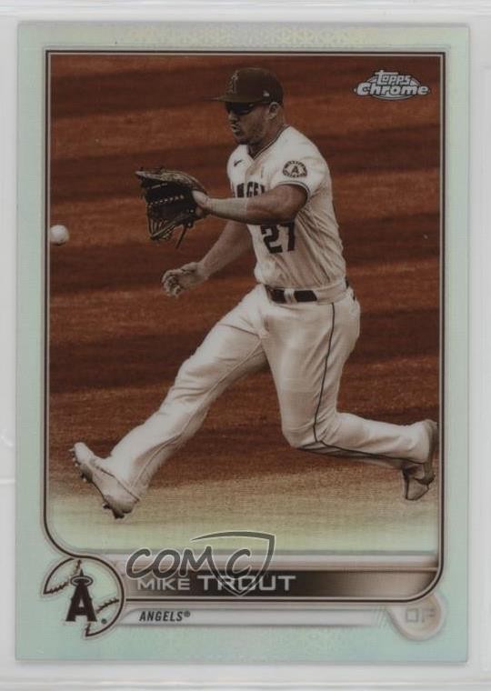 2022 Topps Chrome Sepia Refractor Mike Trout #200 19lw