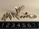 Antique Dollhouse/Doll Kitchen Miniatures: porcelain, metal cutlery inc napkin r — photo 2