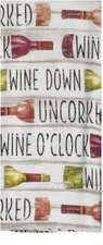 Kay Dee Designs Kitchen Textile Dish Towel, Wine O'Clock