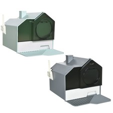 PawHut Hooded Cat Litter Box, Kitty Litter Box w/ Litter Particle Catching