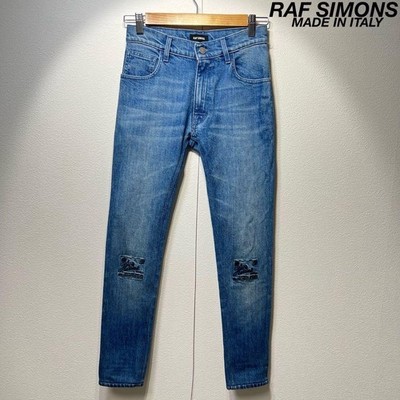 Vhtf Raf Simons Slim Fit Embroidery Design Denim Pants Limited Edition Rare Luxu
