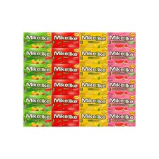 Mike and Ike 24ct, Sour Lemon, Sour Watermelon, Cherry, Original Fruits 6ea