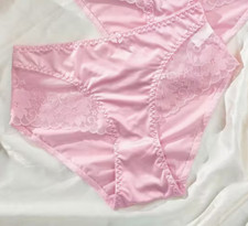 Glossy Butter Wet Look Second Skin Satin Bows Bikini Brief Pant XL