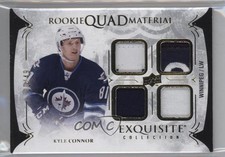 2016 Black Diamond Exquisite Rookie Quad Materials 22/49 Kyle Connor #RQ-KC 7b5