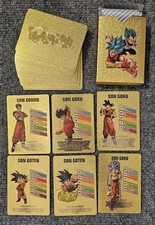 Dragon Ball Super 55 Card Game Gold Foiled Collectible Deck Set - Collectors