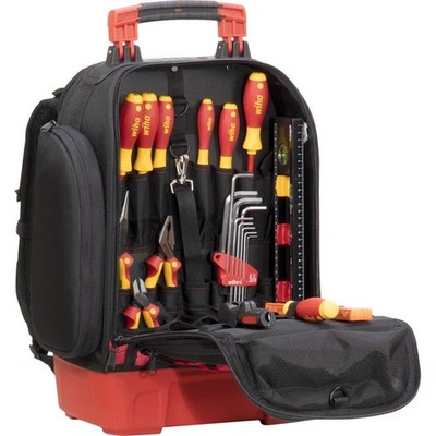 Wiha 45528, Electrician's Tool Backpack 27-Piece