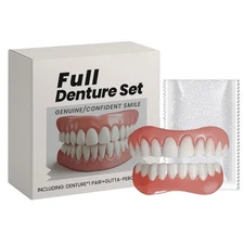 Full Denture Set For Men and Women Upper And Lower Denture False Teeth