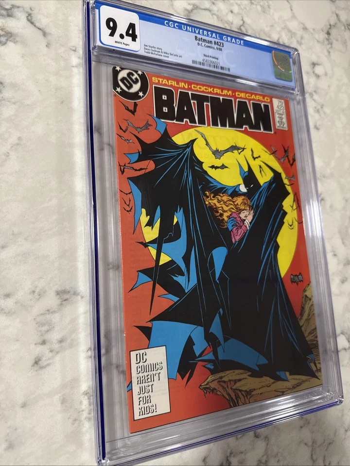 BATMAN #423 CGC 9.4 WP Third Printing Jim Starlin Story And Todd McFarlane Cover - Image 3 of 4