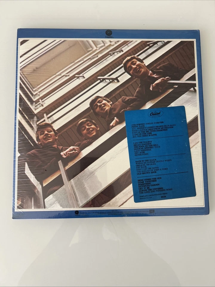 The Beatles 1967-1970 BLUE SEALED 2LP Capitol SKBO-3404 w Hype Label 1973 - Image 2 of 4