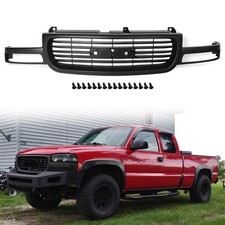 Fit For 1999-2002 Gmc Sierra 1500 2000-2006 Yukon Xl 1500 Front Grille Black
