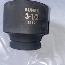 Sunex Tools 5112 1" Drive Standard 6 Point Impact Socket 3 1/2"