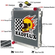 Oe#0f2608a Full Aluminum Radiator Fits Generac Generator With Ford Engine 2 Rows