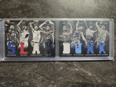 RARE 2011 Panini Preferred SLAM DUNK Booklet /199 - 8 Jerseys  Anthony/Westbrook