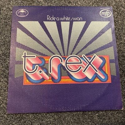 T.REX - Ride A White Swan LP - MFP 5274 - 1972 UK Issue A1/B1 Textured VG/VG