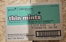 Girl Scout Cookies   THIN MINTS   - 12 BOXES - WHOLE CASE - Scouts Mint