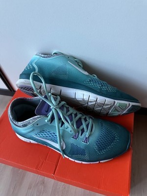 Nike Free TR Fit 4 Sneaker faded blue green lila türkis US 8,5 EU 40