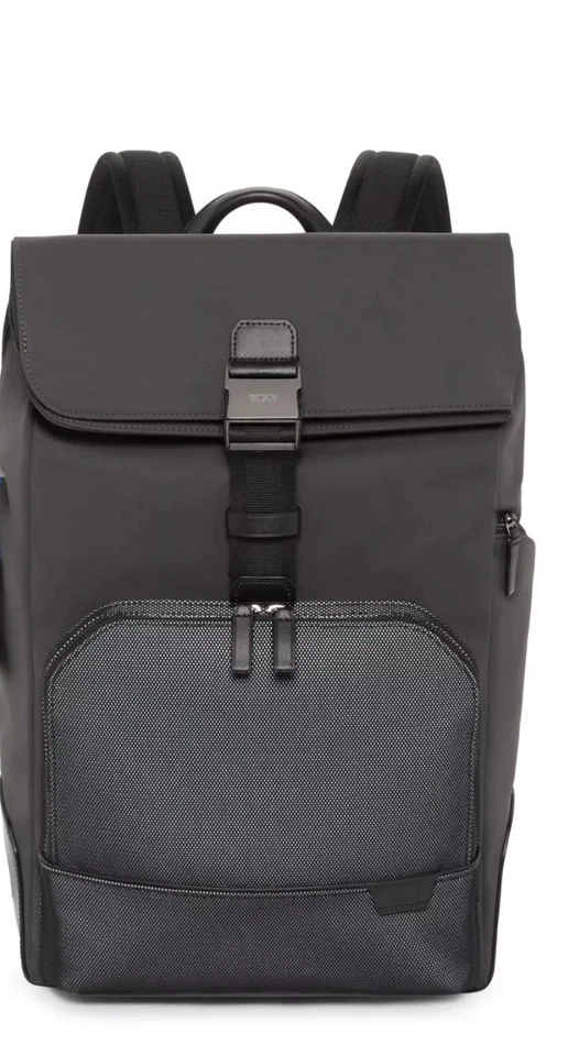 TUMI HARRISON OSBORN❗️sehr selten ❗️Roll Top Backpack-REFLECTIVE GRAU - Gelb