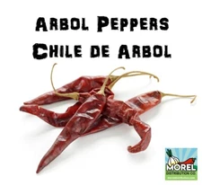 Dried Arbol Chili Peppers (Chile de Arbol) WT: 4 OZ-8 OZ-1 LB-2 LBS-5 LBS-10 LBS