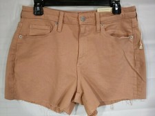 UNIVERSAL THREAD Women's Peach High Rise Cut-Off Midi Jean Shorts size 12 NWT