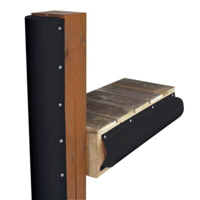 Dock Edge Piling Bumper One End Capped 6' Black #1020-B-F