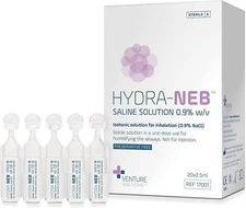 0.9% Saline Solution 50ml | Isotonic Sodium Chloride Inhalation Relief Use