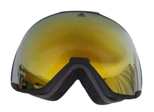 $250 ADIDAS Goggles Terrax SP0039 02L Black / Yellow Mirror Toric Lens Wrap Snow