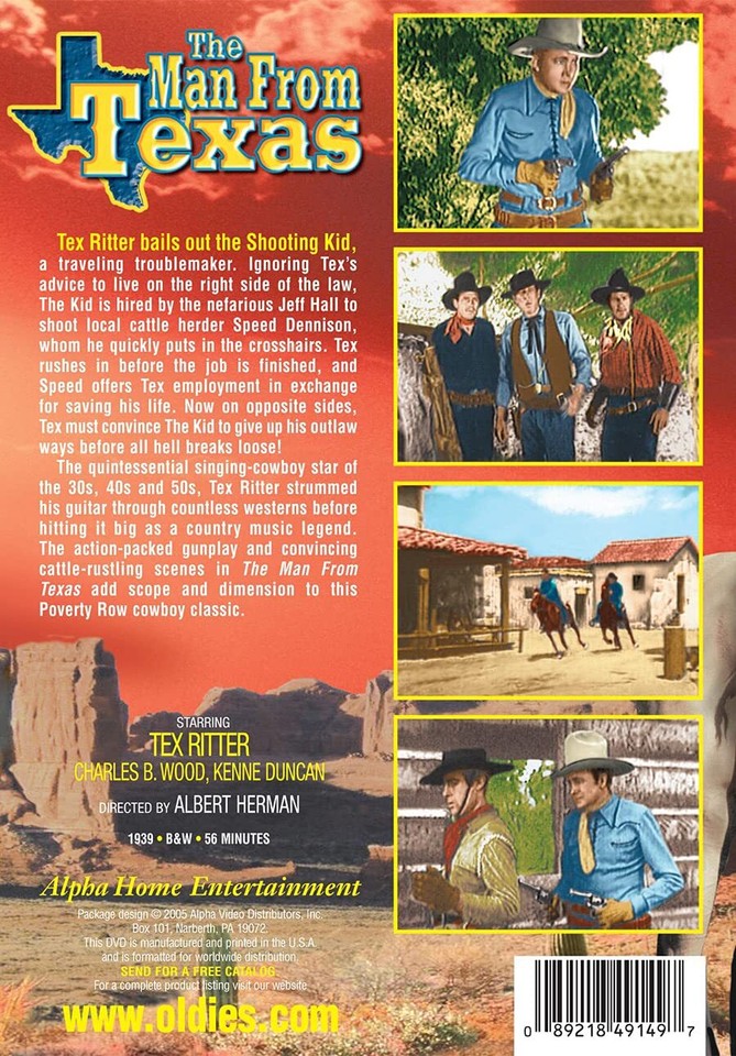 Man From Texas (DVD) Kenne Duncan Tex Ritter 89218491497 | eBay