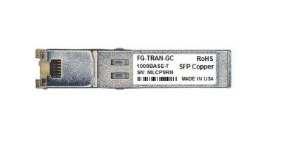 Fortinet FG-TRAN-GC compatible 1000BASE-T 1.25Gbps SFP-TX 100m over RJ45 cable
