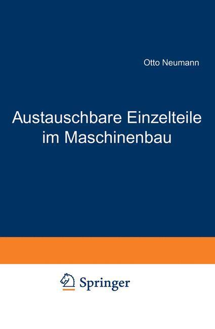 Thumbnail - Austauschbare Einzelteile Maschinenbau | Buch | 9783642902017