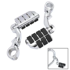 1 1/4" Highway Foot Pegs Footrest Pedals w/ Mounts For Harley Road Glide Softail