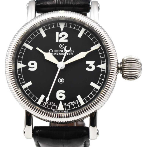 CHRONOSWISS TimeMaster 44mm Pilot in Steel