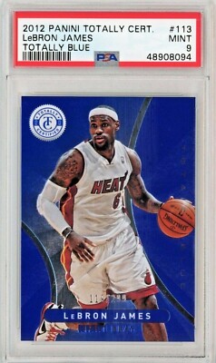 2012-13 Panini Totally Certified Blue #113 LeBron James Heat 119/299 PSA 9