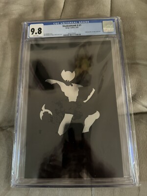 SHADOWHAWK II #1 CGC 9.8 EMBOSSED DIE CUT MIRRI CARD COVER JIM VALENTINO IMAGE 