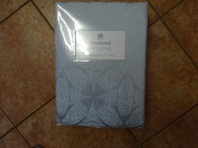 SANDERSON OPTIONS SYCAMORE LINED CURTAINS 66 X 72"" -MIST BLUE BNIP