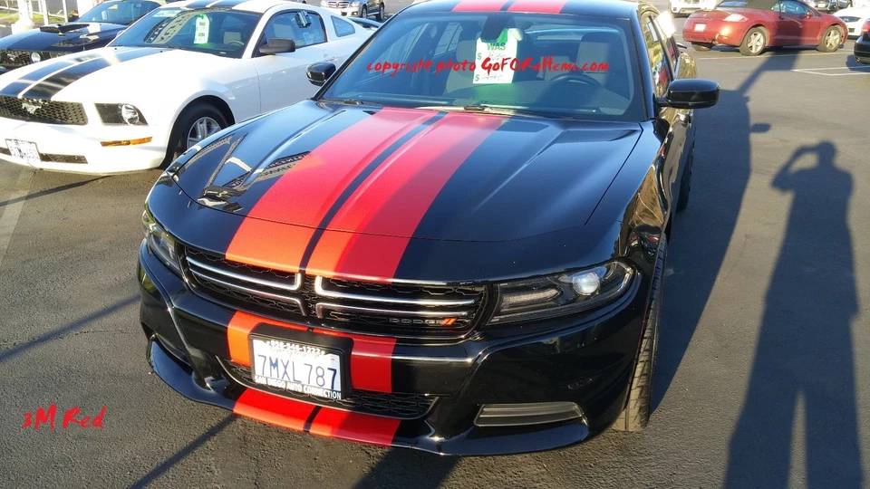 FITS Dodge Charger 15 to 25 Duel Racing Stripe 10" Graphics Vinyl Decal 36 FEET - Image 4 of 4