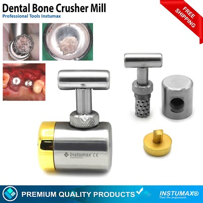 Dental Implant Instruments Crusher Bone Mill Bone Morselizer Bone Grafting Well