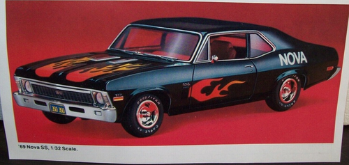MONOGRAM 1/32 1969 CHEVROLET CHEVY NOVA SS SNAP TITE MODEL KIT 6964 F/S NO BOX - Picture 8 of 8