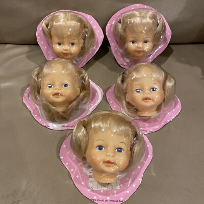 Horsman Doll Shoppe 1993 Blonde Hair GIRL Blue Eyes MAKE your Own 12  Doll Head