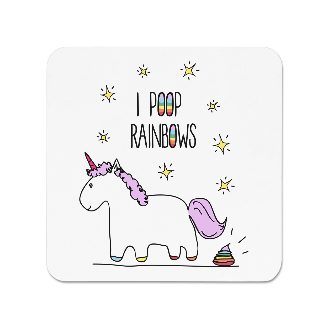 Violet Licorne I Poop Arcs-en-Ciel Réfrigérateur Aimant - Drôle | eBay