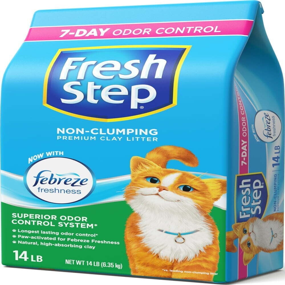Fresh Step Premium Scented Litter with Febreze, NonClumping Cat Litter, 14 Lb eBay