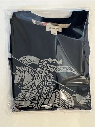 Authentic Burberry kids long sleeves shirt Black B25848 (14 Y - 162cm) cavalier - Picture 11 of 12