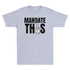 Anti-Mandate Anti Forced Funny Vaccination Joke Anti-Vax Vintage Men's T-Shirt