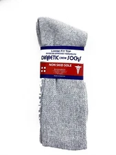 3-Pairs Men's NON SKID SOLE Diabetic circulatory Socks "Slipper & GRIPPER" NEW