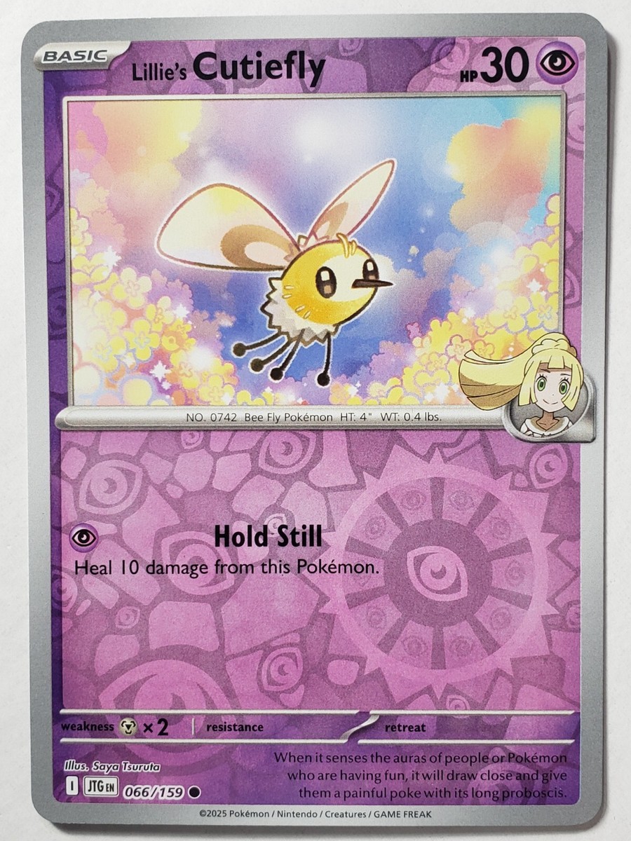 REVERSE Lillies Cutiefly 066/159 NM/M Journey Together Pokemon