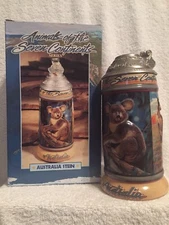 Anheuser Busch Animals Of Seven Continents Series Australia Stein CS339 (signed)