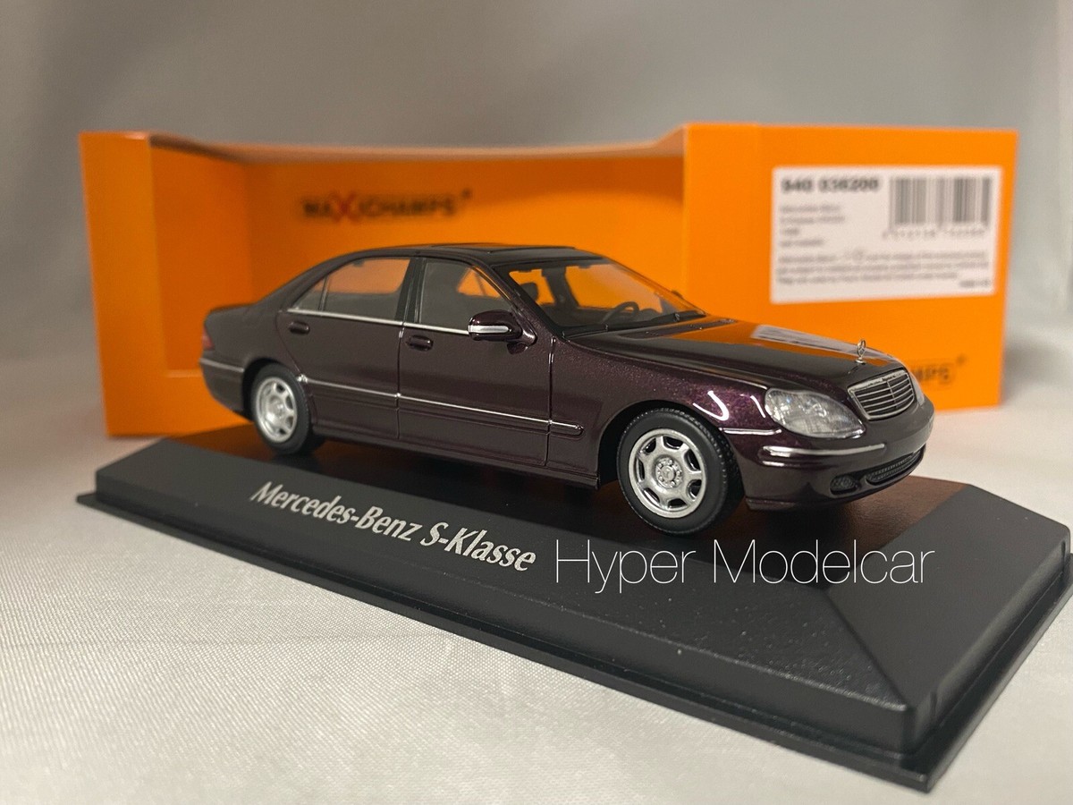 ミニカー　1/43   ミニチャンプス　メルセデス・ベンツ　Sクラス　W220 メルセデスベンツ Sクラス (W220) 1998 シルバーM （1/43