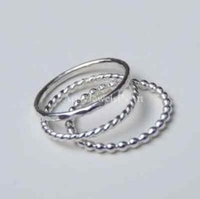 3 PCs. Thin Band Stacking Ring, 925 Sterling Silver Ring, Stacking Ring All size