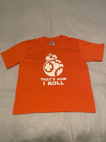 Star Wars Boy's Orange Fleece Jacket Size 7X XL plus BB8 Orange Tshirt Size 6/8 - Picture 3 of 8
