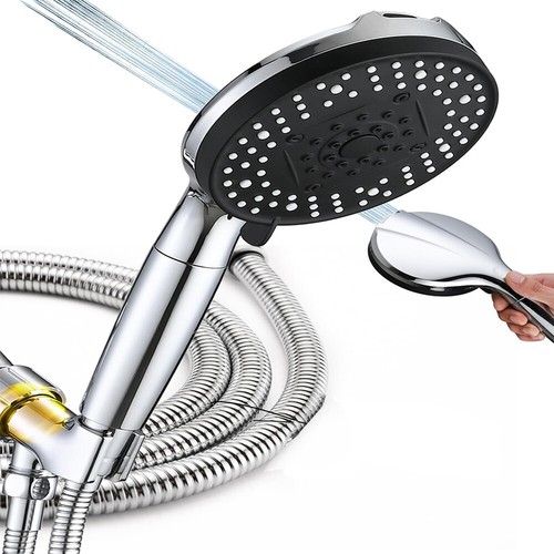 Cabezal de ducha de alta presión filtrado rociador de ducha de baño portátil de 10 configuraciones - Imagen 10 de 11